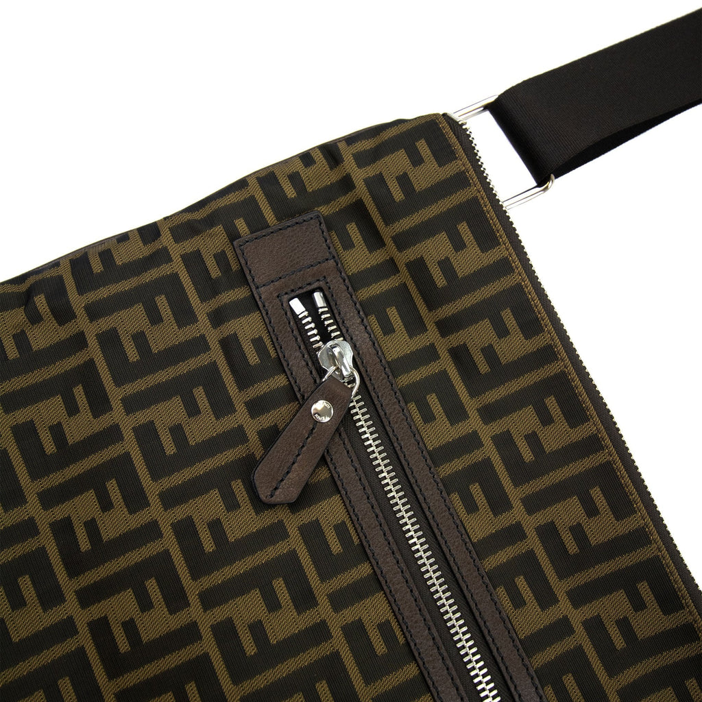 Fendi Ff Logo Zucca Massenger Bag Tabacco/moro