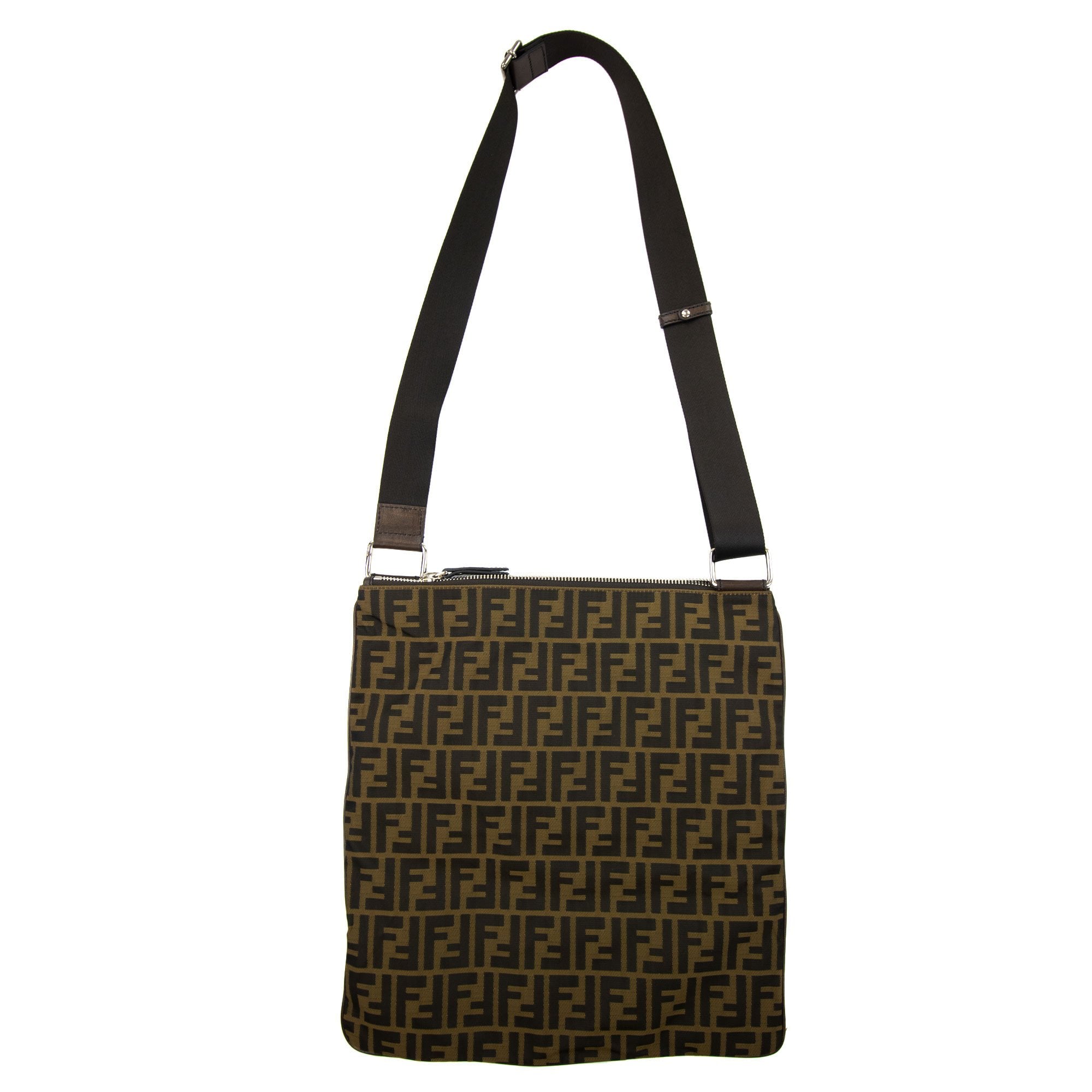 Fendi Ff Logo Zucca Massenger Bag Tabacco/moro