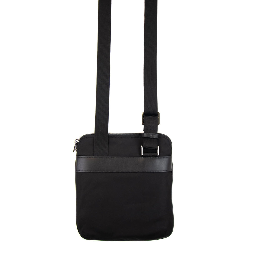 Emporio Armani Flat Nylon Shoulder Bag Black