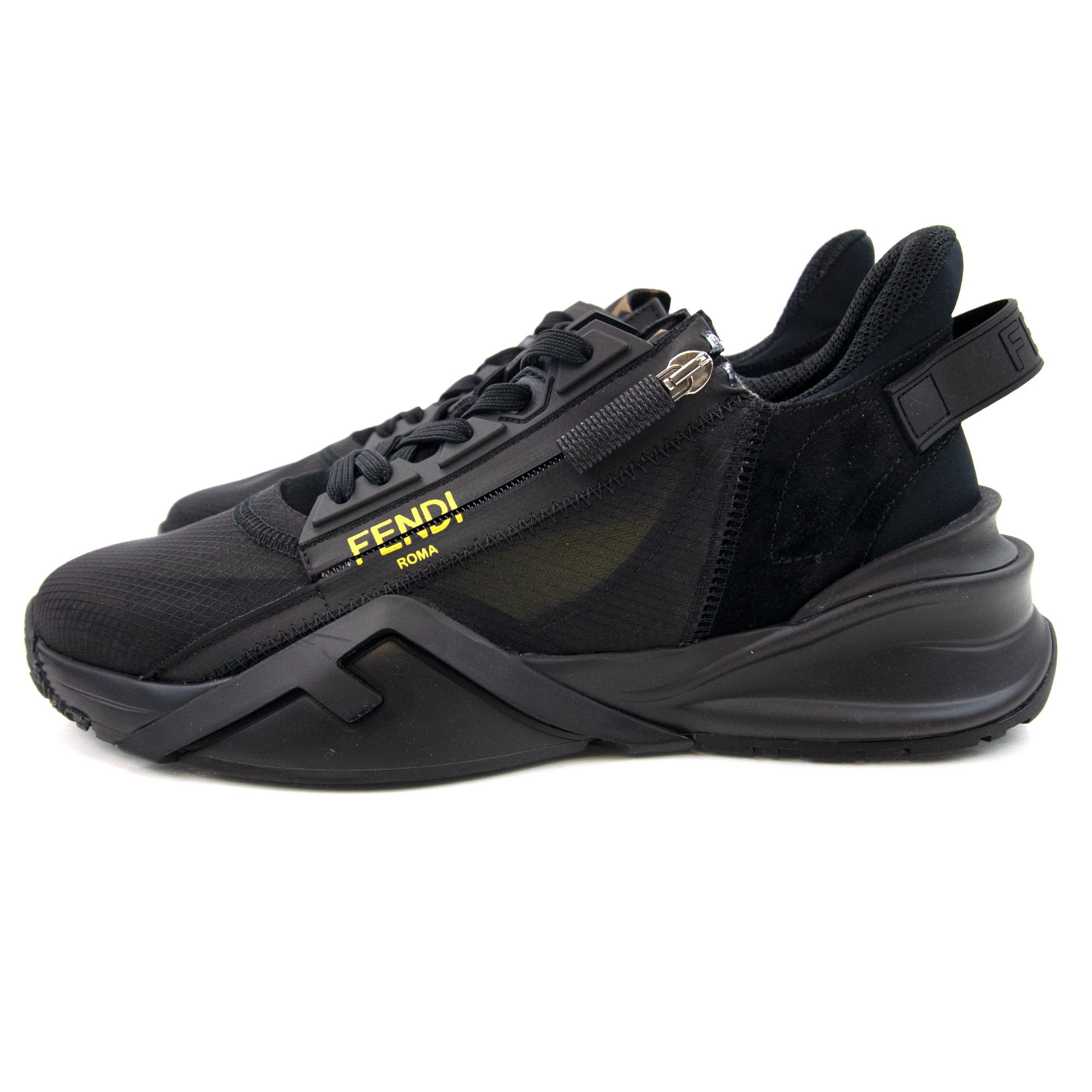 Fendi Nylon Low Tops Nero