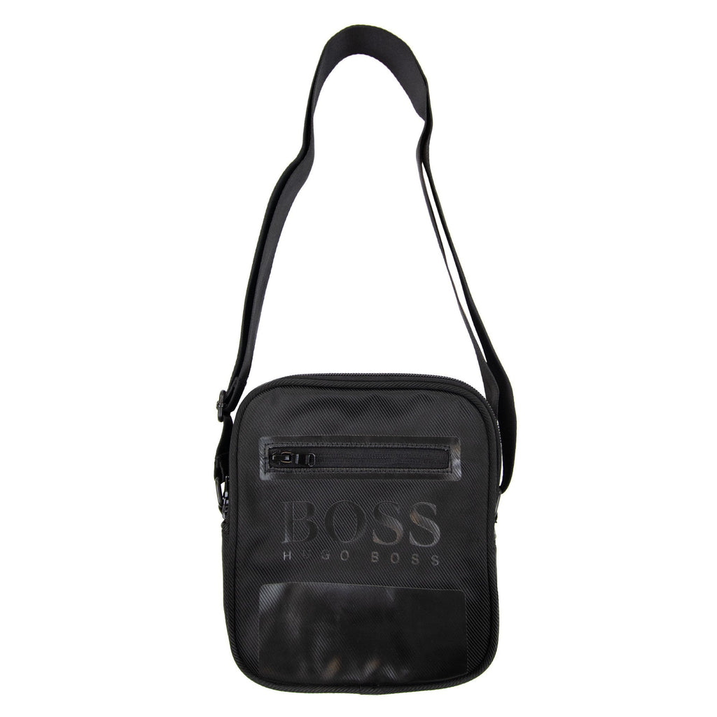Hugo Boss Kids Printed Logo Massenger Bag Black