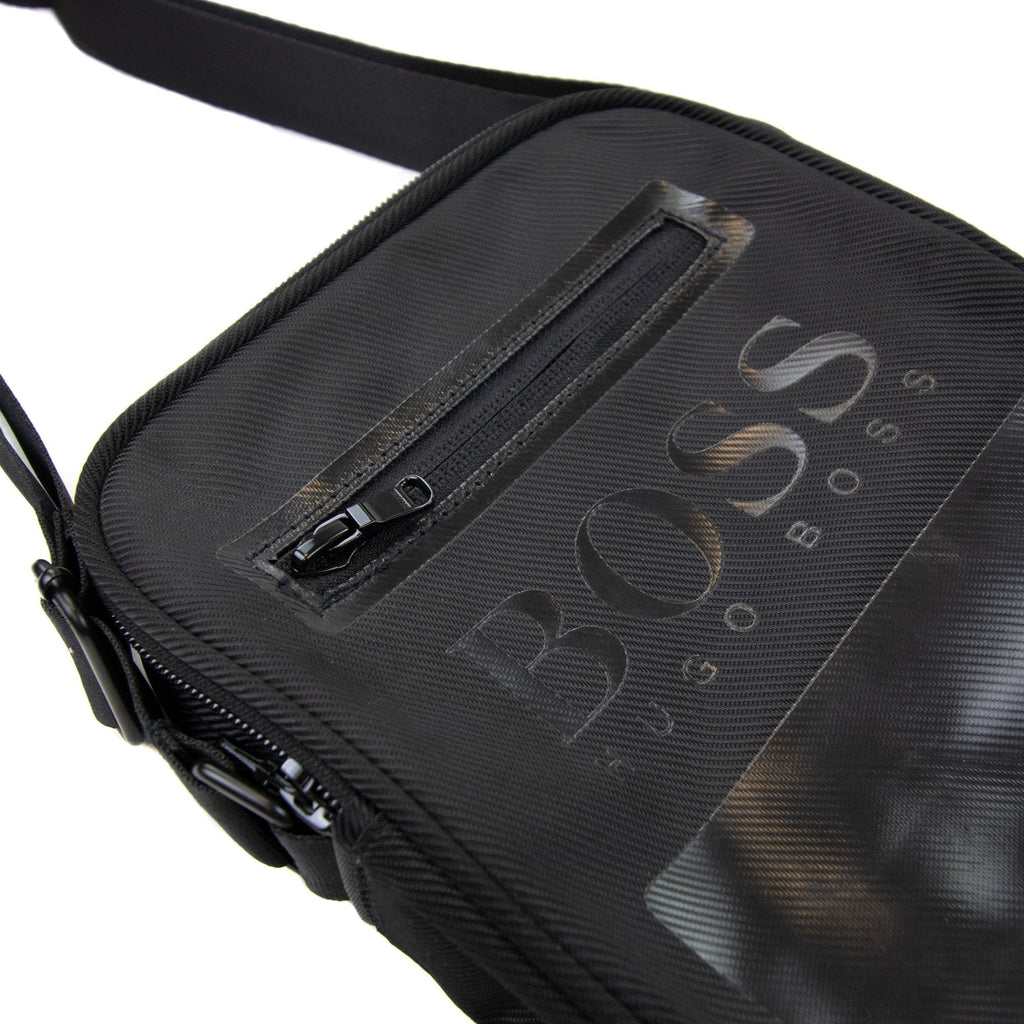 Hugo Boss Kids Printed Logo Massenger Bag Black