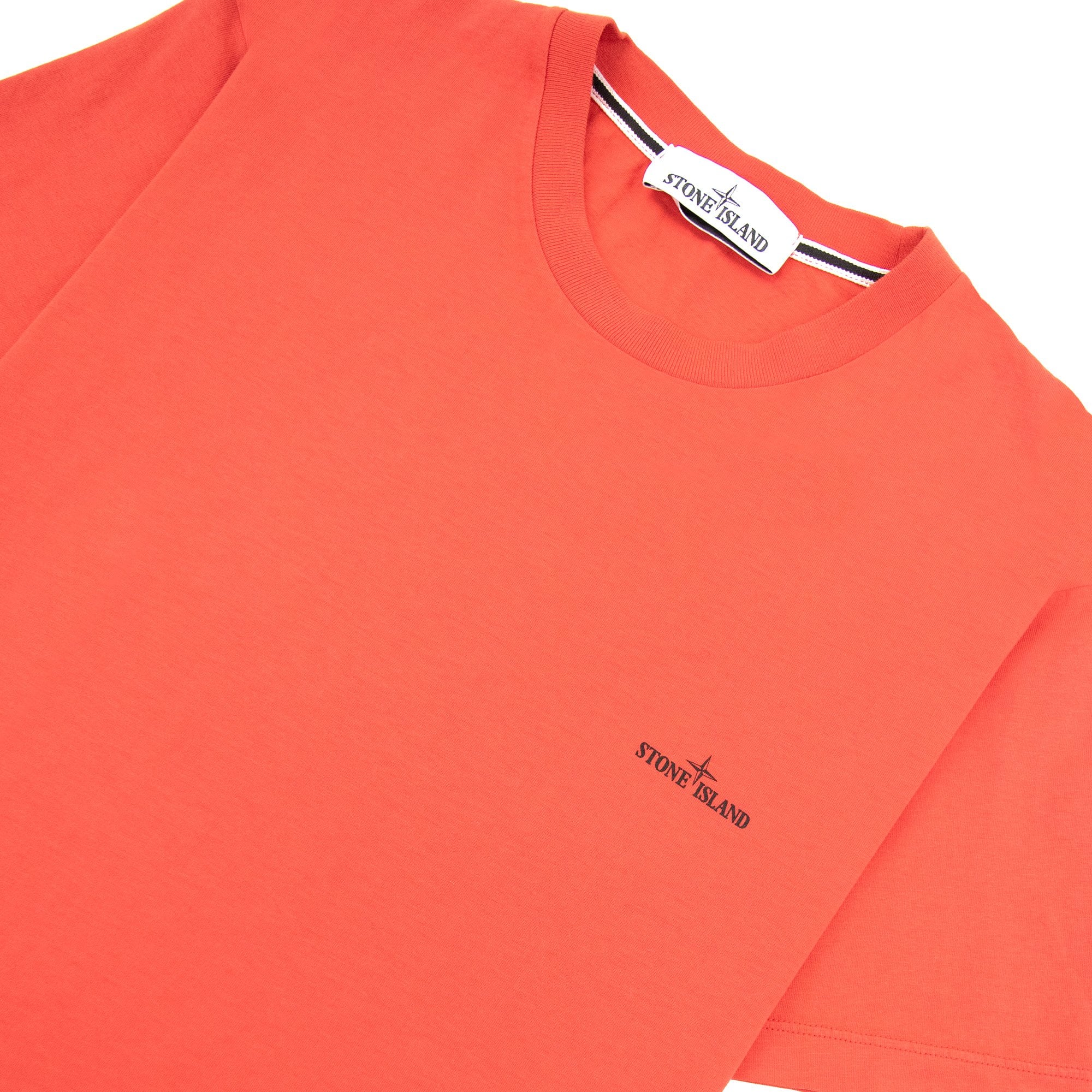 Stone Island 20193 Back Compass Logo T Shirt Red V0037