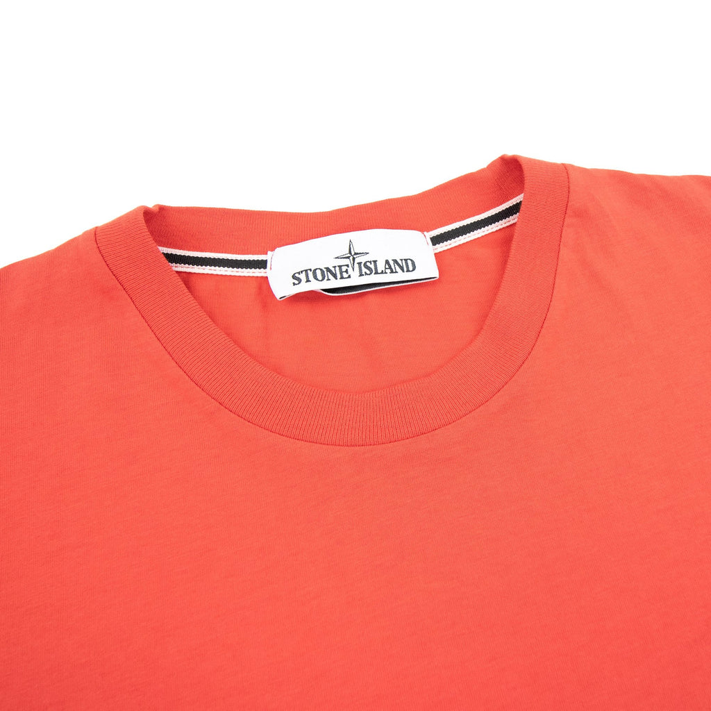 Stone Island 20193 Back Compass Logo T Shirt Red V0037