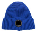 Cp Company Extra Fine Merino Wool Lens Winter Beanie Elec Blue