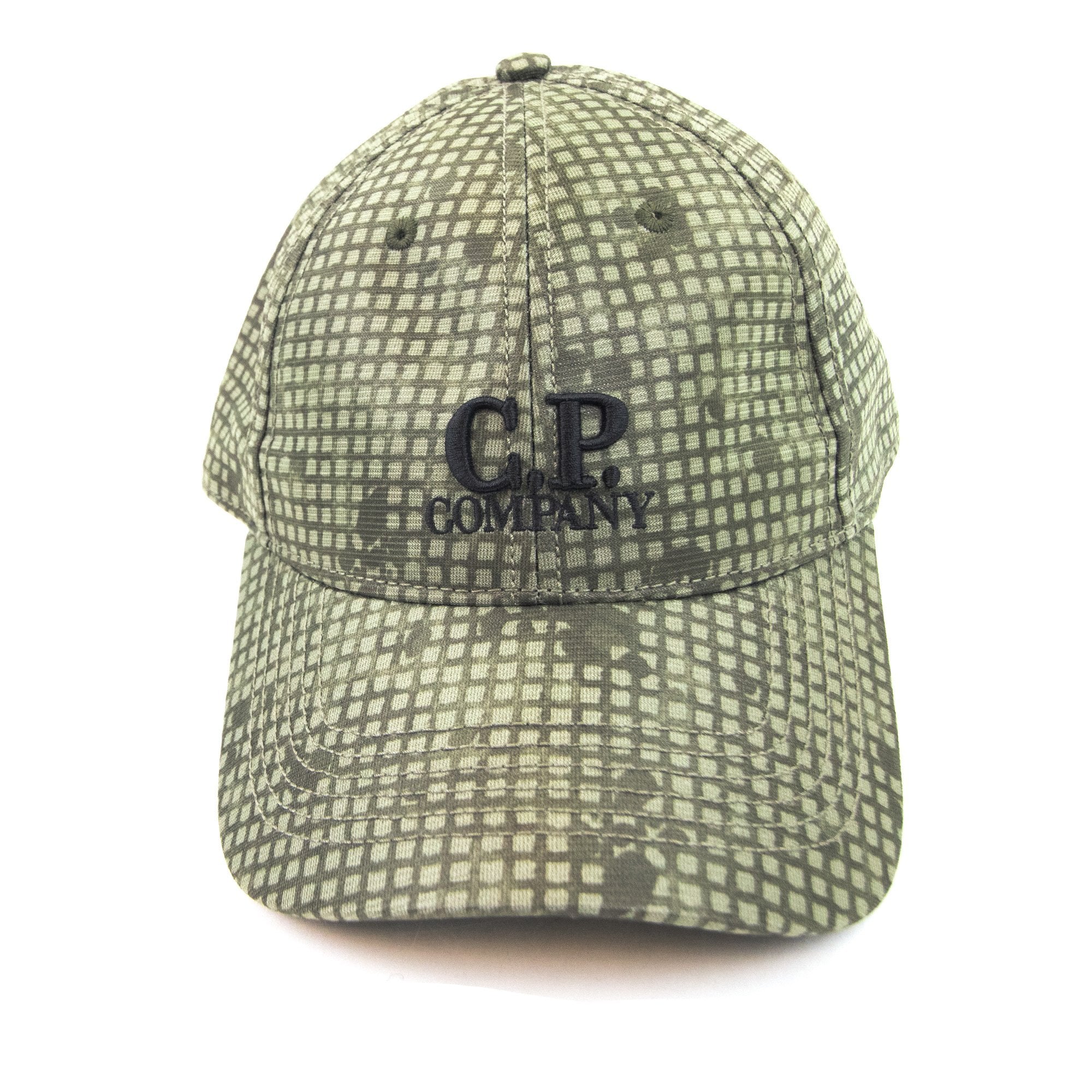 Cp Company Embroidered Logo Camouflage Cap Camo