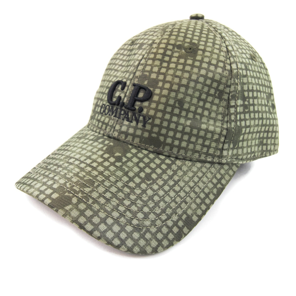 Cp Company Embroidered Logo Camouflage Cap Camo