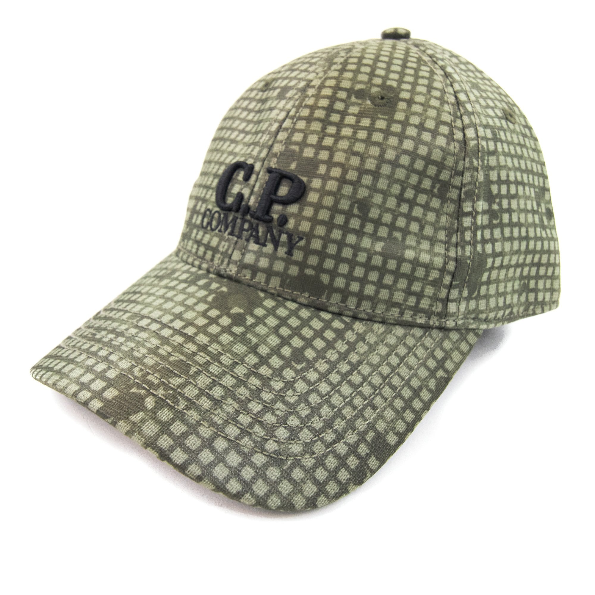 Cp Company Embroidered Logo Camouflage Cap Camo