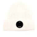 Cp Company Extra Fine Merino Wool Lens Winter Beanie Off White 103