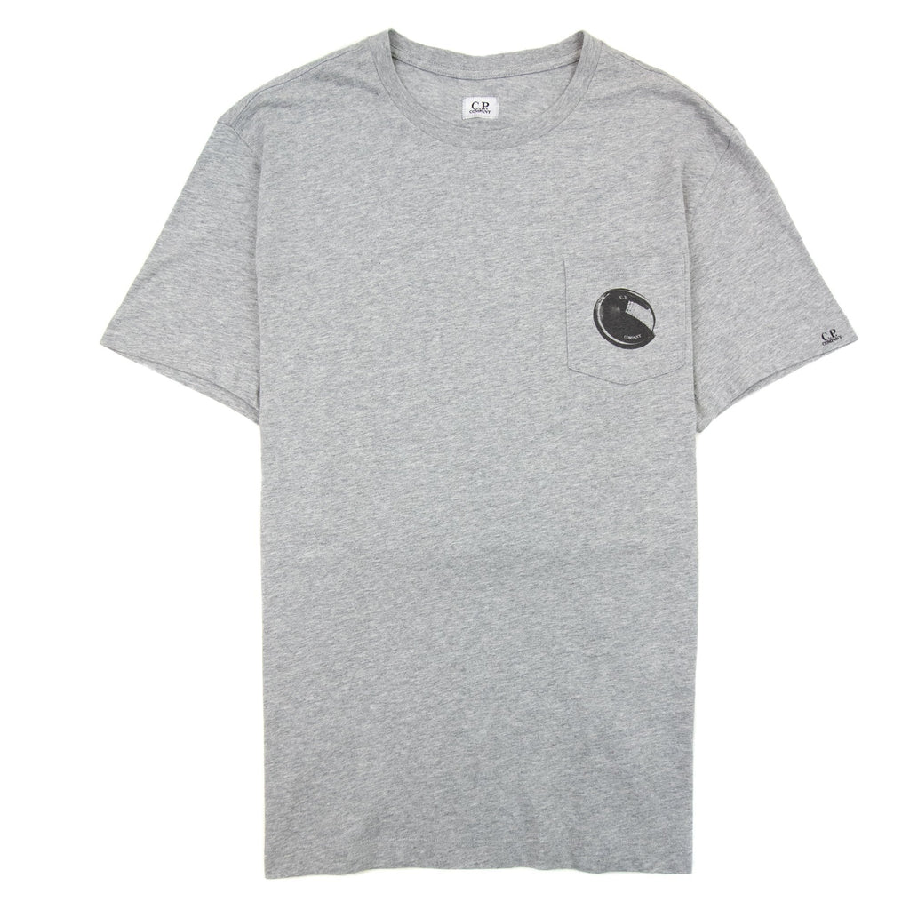 Cp Company Lens Print Pocket Tee Grey M93