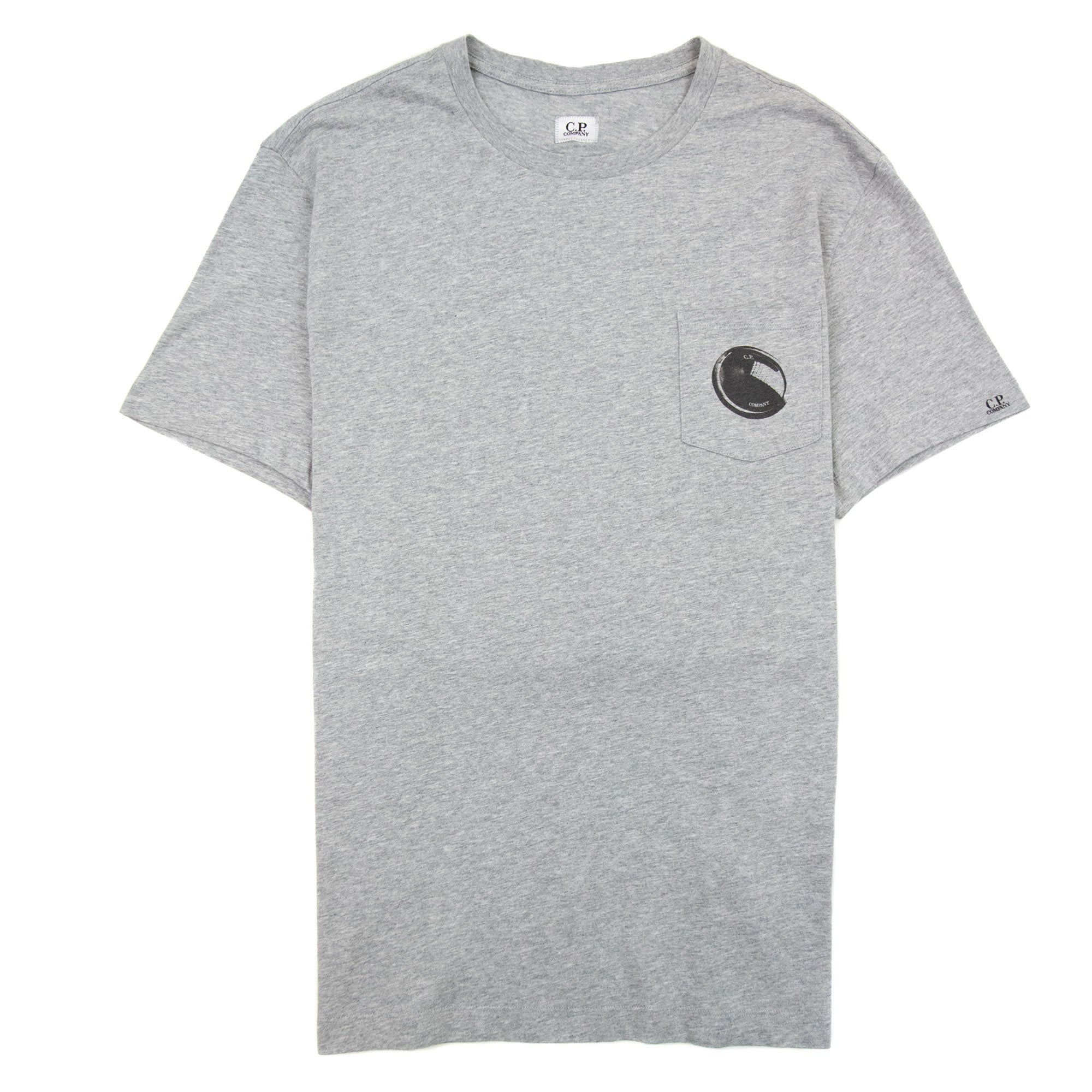 Cp Company Lens Print Pocket Tee Grey M93