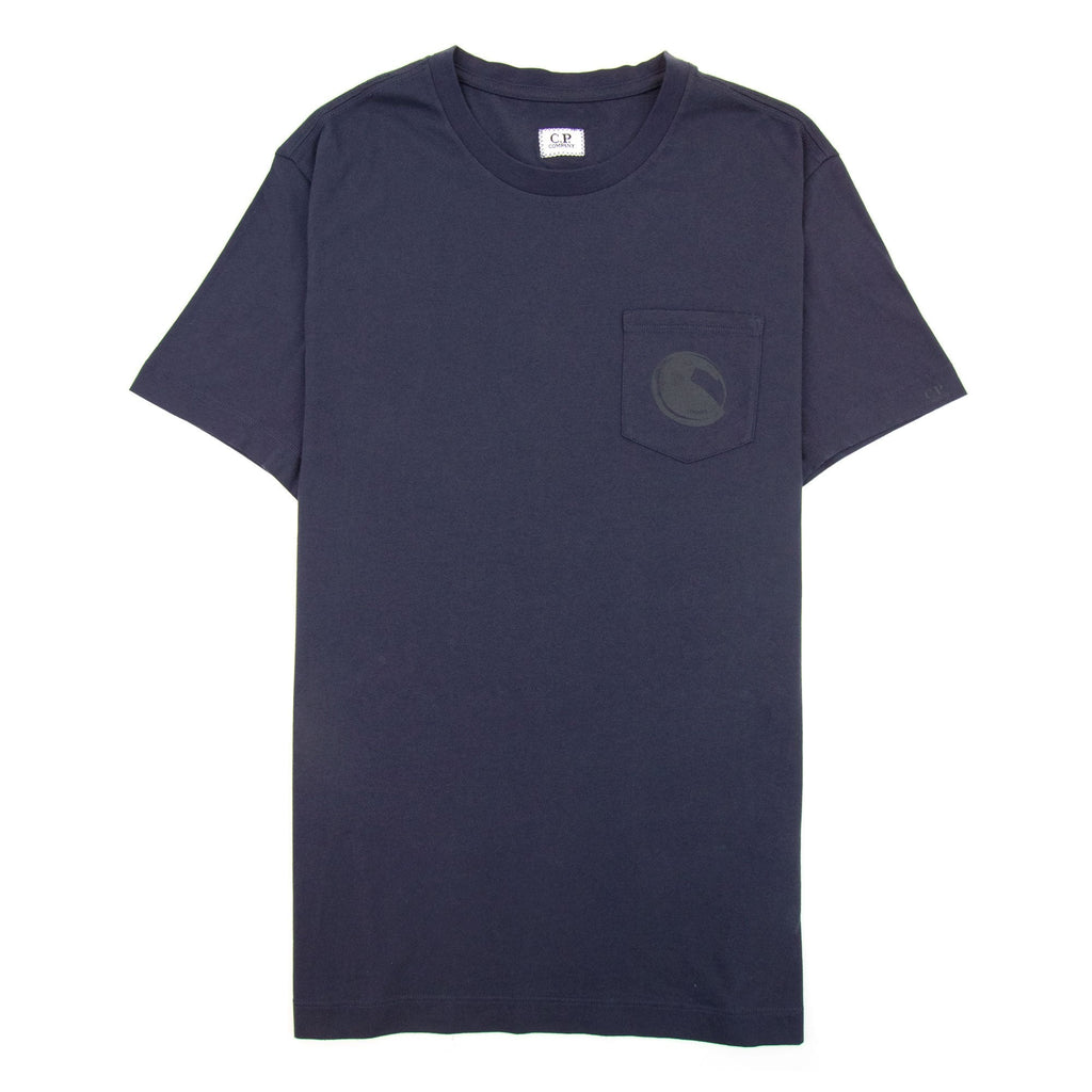 Cp Company Lens Print Pocket Tee Navy 888