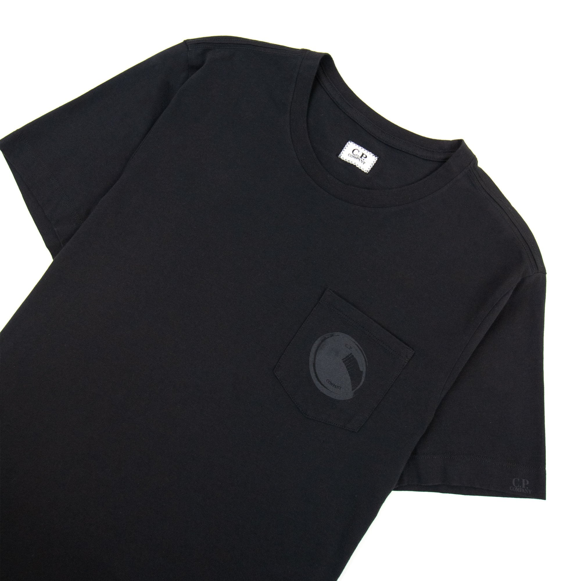 Cp Company Lens Print Pocket Tee Black 392
