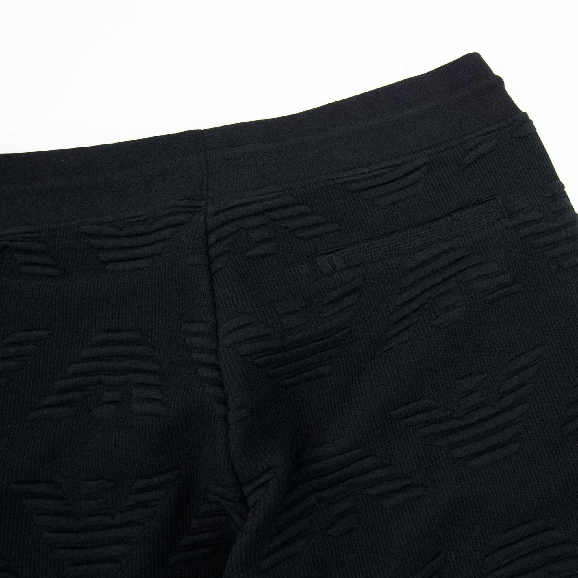 Emporio Armani Eagle All Over Track Bottoms Black