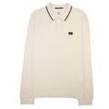 Cp Company Polo Long Sleeve Stretch Piquet White 103