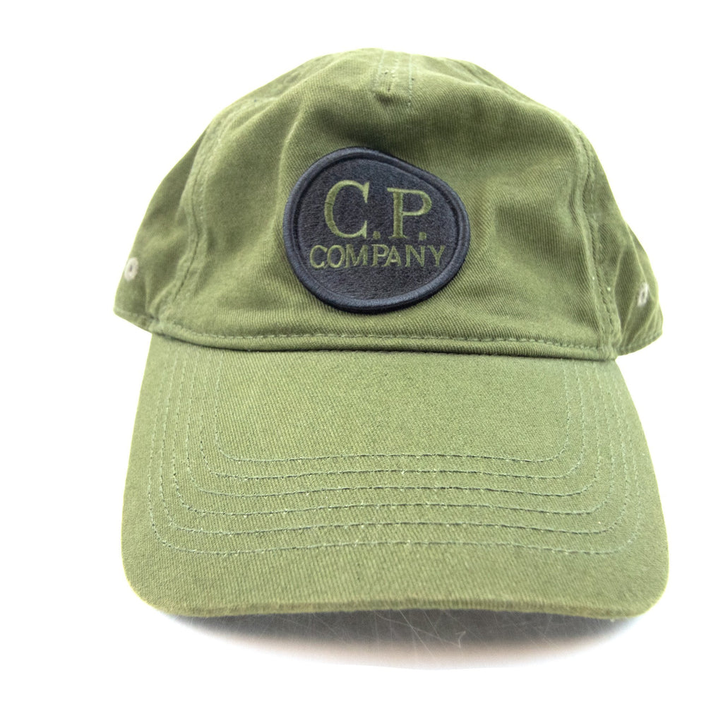 Cp Company Undersixteen Embroidered Logo Goggle Cap Khaki 659