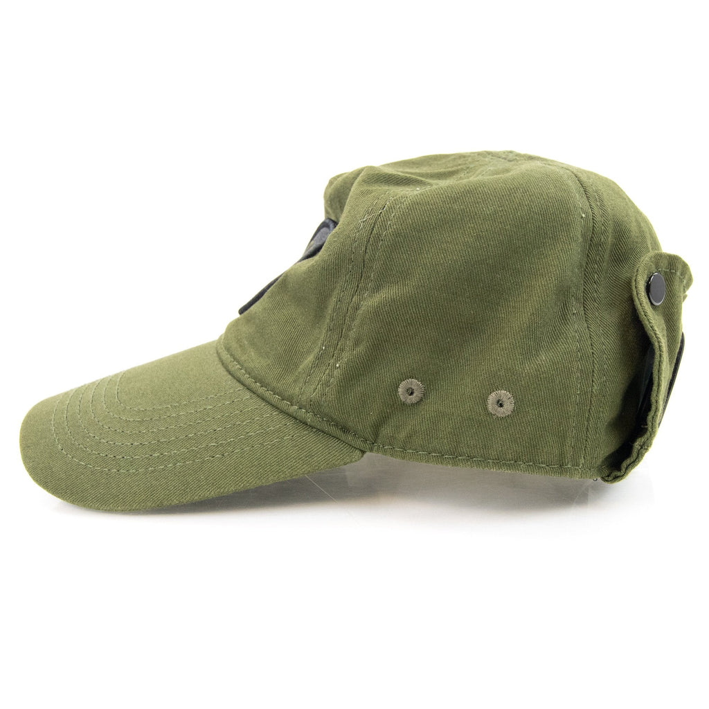 Cp Company Undersixteen Embroidered Logo Goggle Cap Khaki 659
