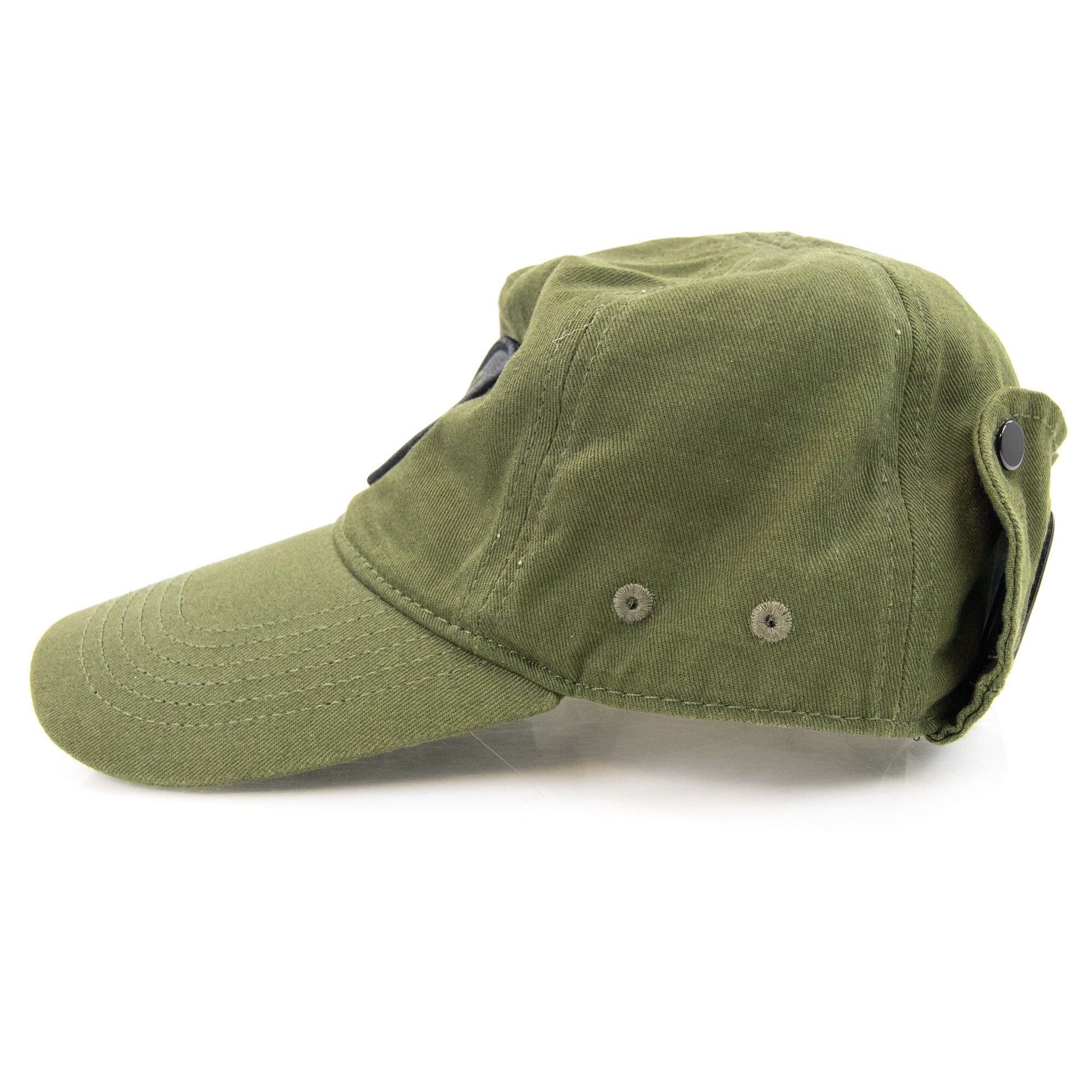 Cp Company Undersixteen Embroidered Logo Goggle Cap Khaki 659