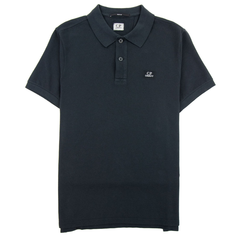 Cp Company Cotton Piquet Slim Fit Polo Black 392