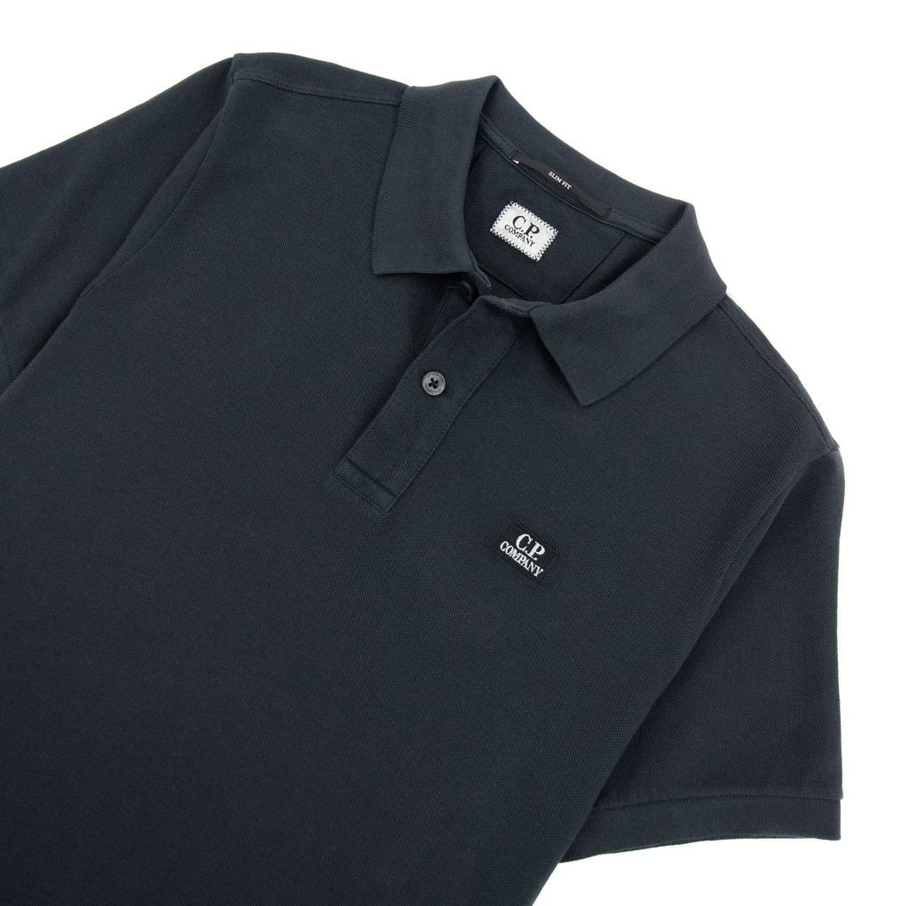 Cp Company Cotton Piquet Slim Fit Polo Black 392