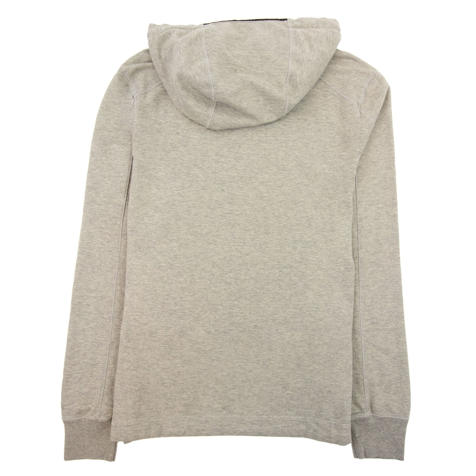Cp Company Diagonal Raised Fleece Garment Dyed Lens Hoodie Grey