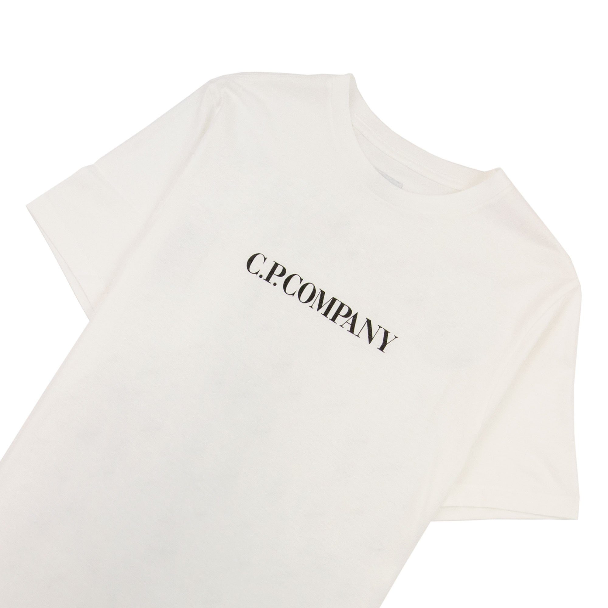 Cp Company Eyes On The City Back Printed T Shirt White 112