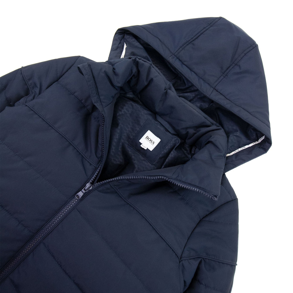 Hugo Boss Kids Back Logo Puffer Down Jacket Navy