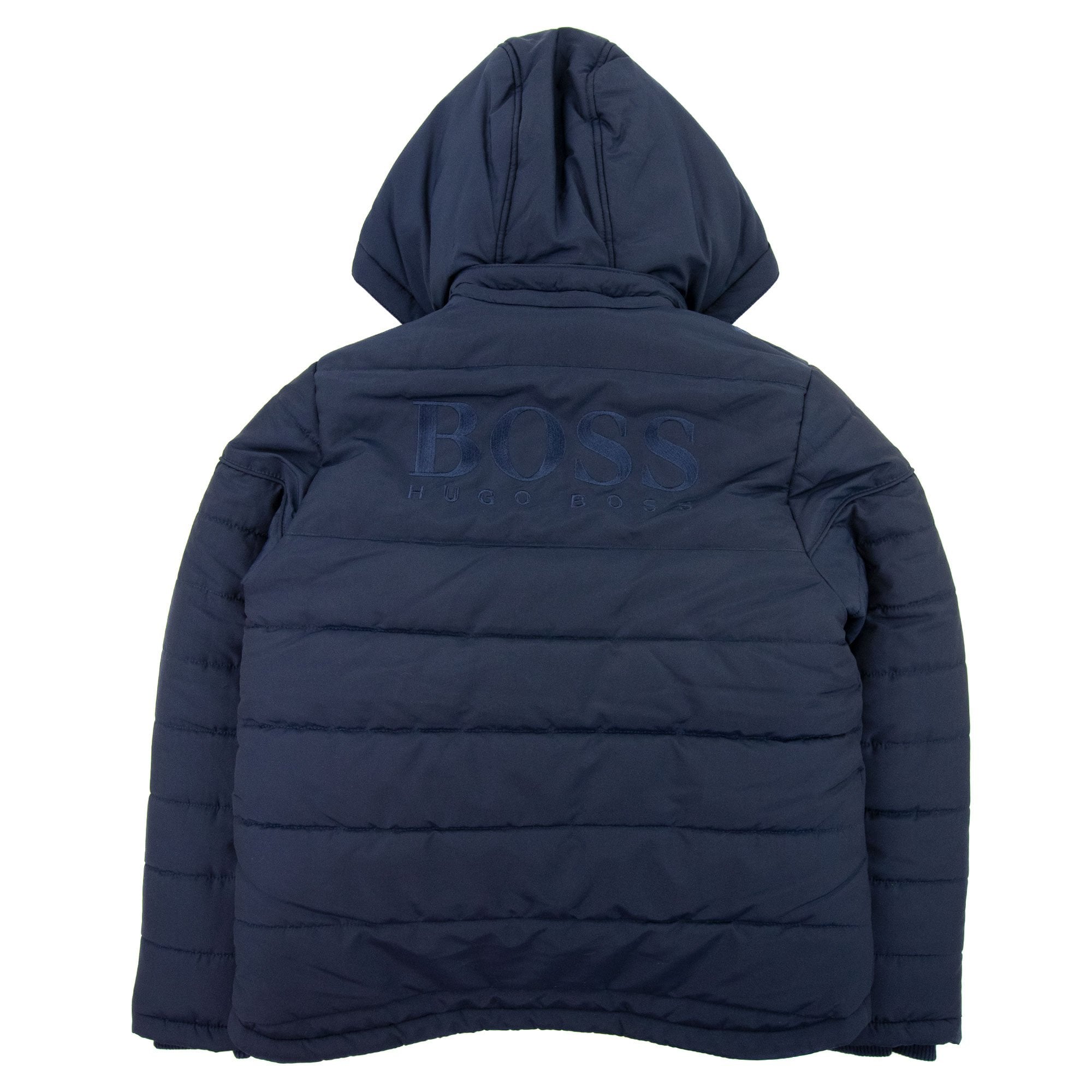 Hugo Boss Kids Back Logo Puffer Down Jacket Navy