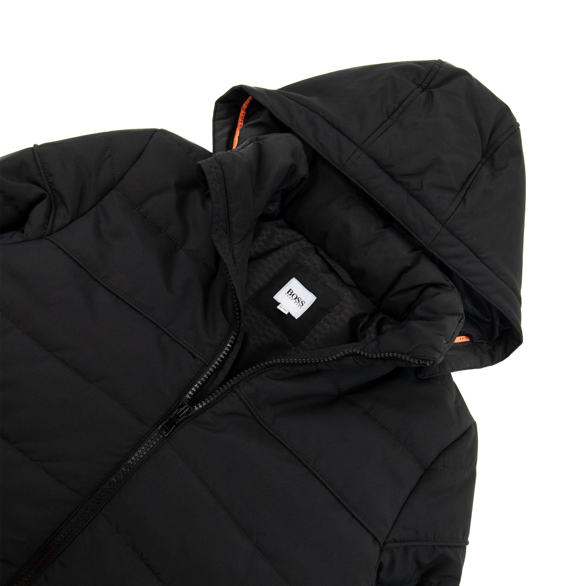 Hugo Boss Kids Back Logo Puffer Down Jacket Black