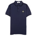 Stone Island Polo Ss Kids Blue/black V0026