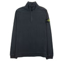 Stone Island Half Concealed Zip Dyed Sweatshirt Dark Grey