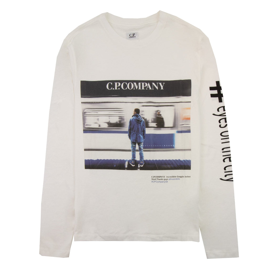 Cp Company Printed Picture Logo T Shirt White 112