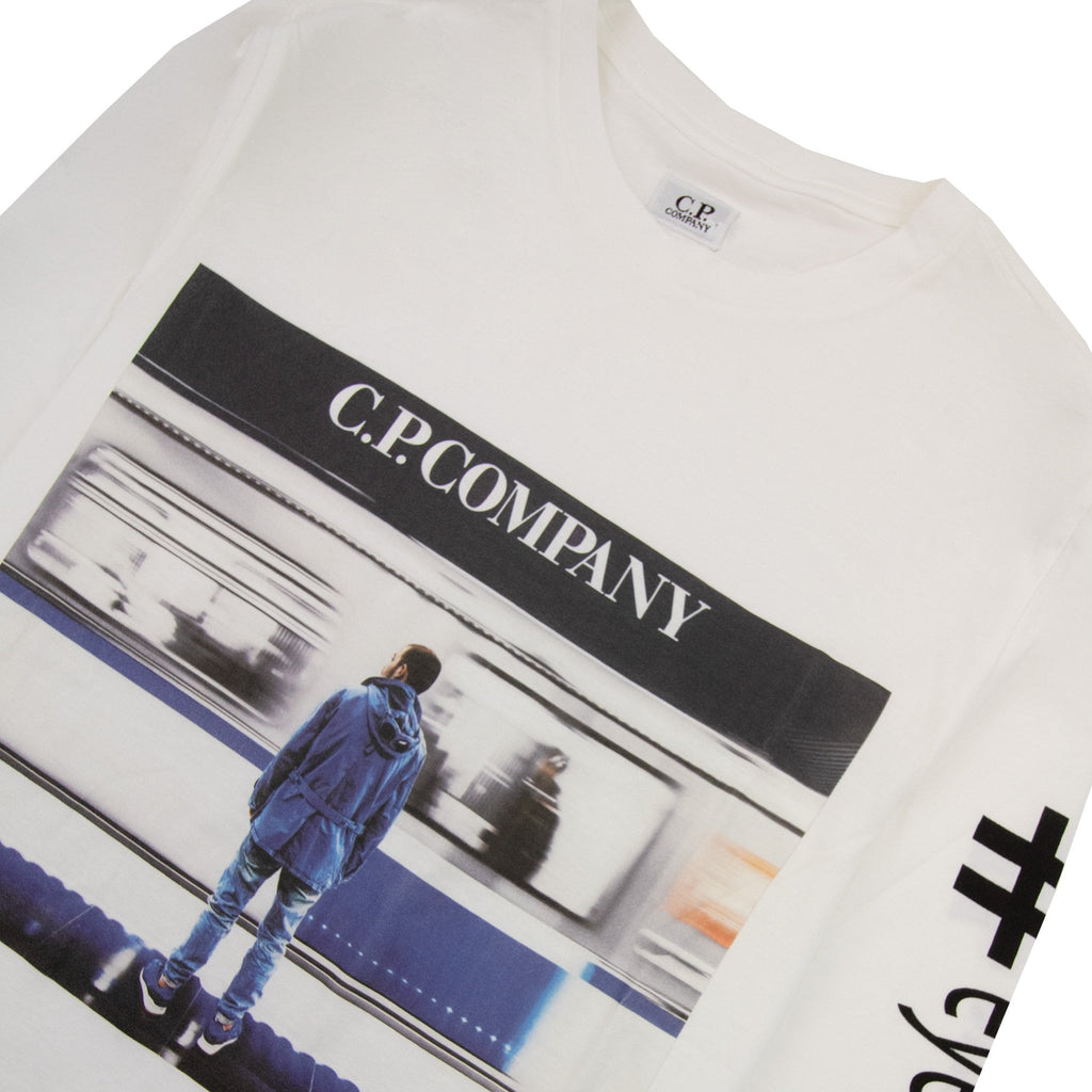 Cp Company Printed Picture Logo T Shirt White 112