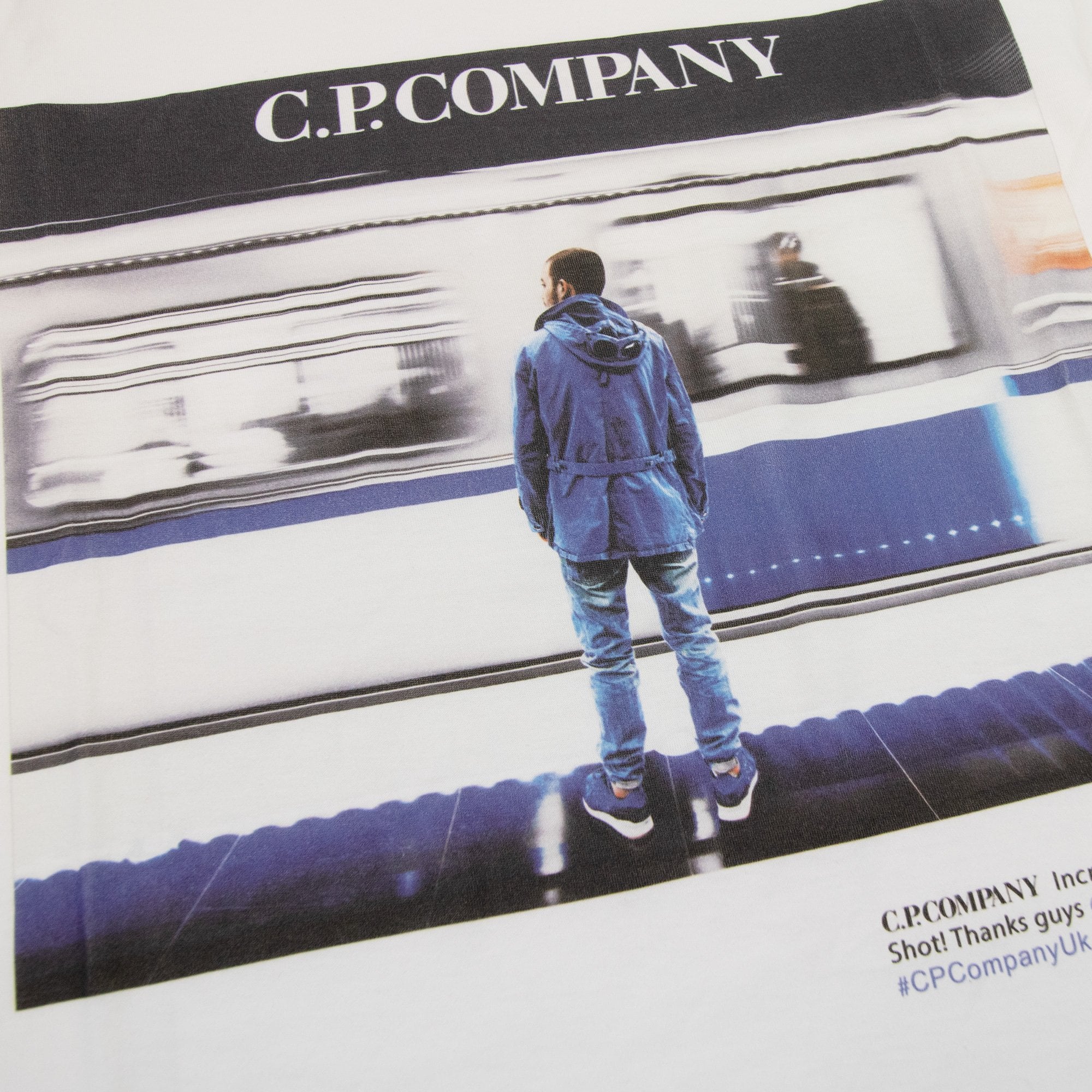Cp Company Printed Picture Logo T Shirt White 112