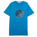 Stone Island Rubber Compass Logo Tshirt Turquoise