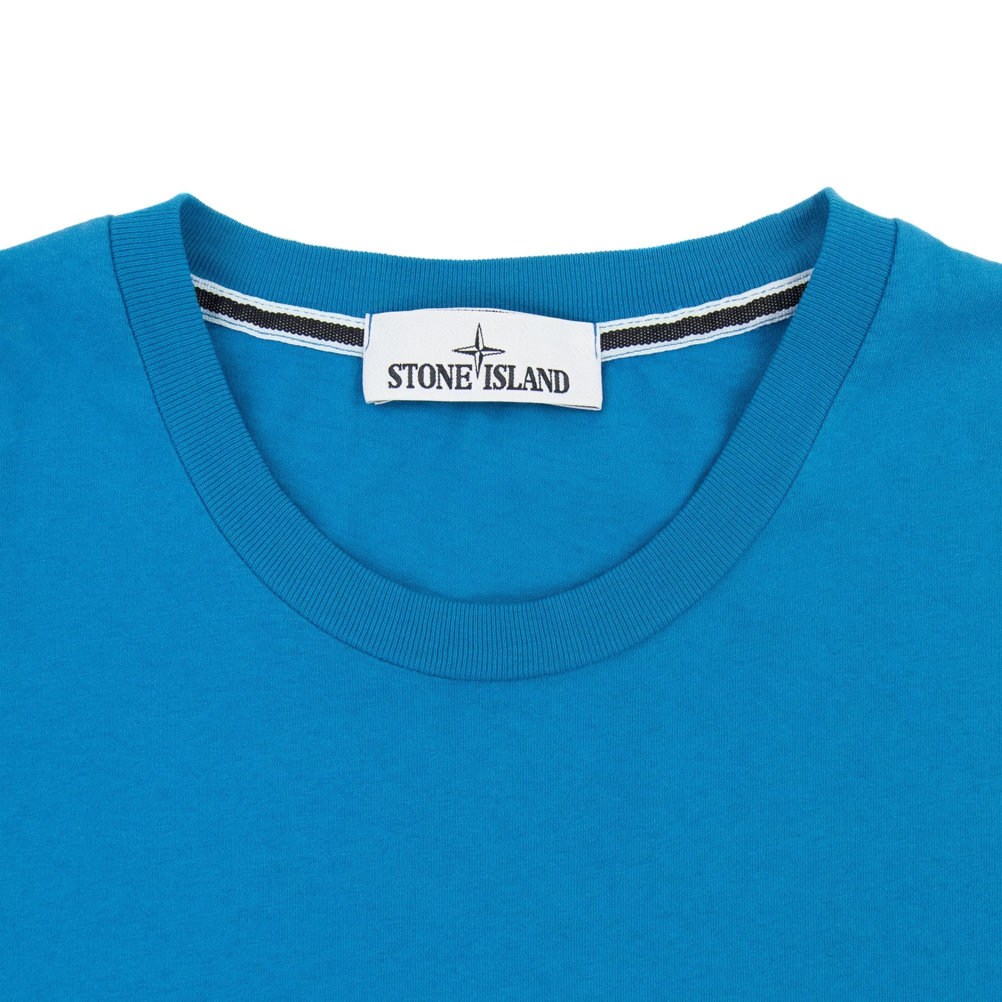 Stone Island Rubber Compass Logo Tshirt Turquoise