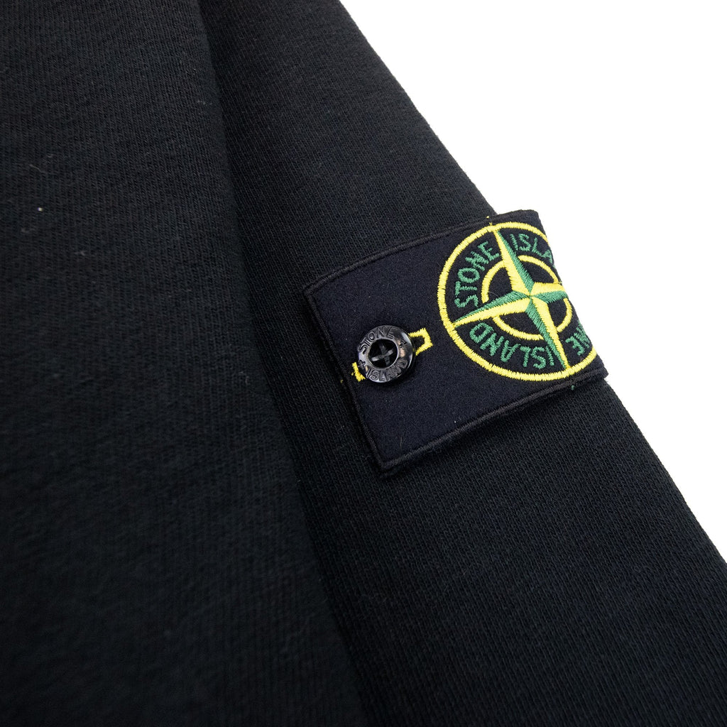 Stone Island Zip Up Hoodied Sweatshirt Black V0029