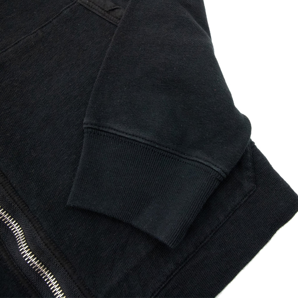 Stone Island Zip Up Hoodied Sweatshirt Black V0029