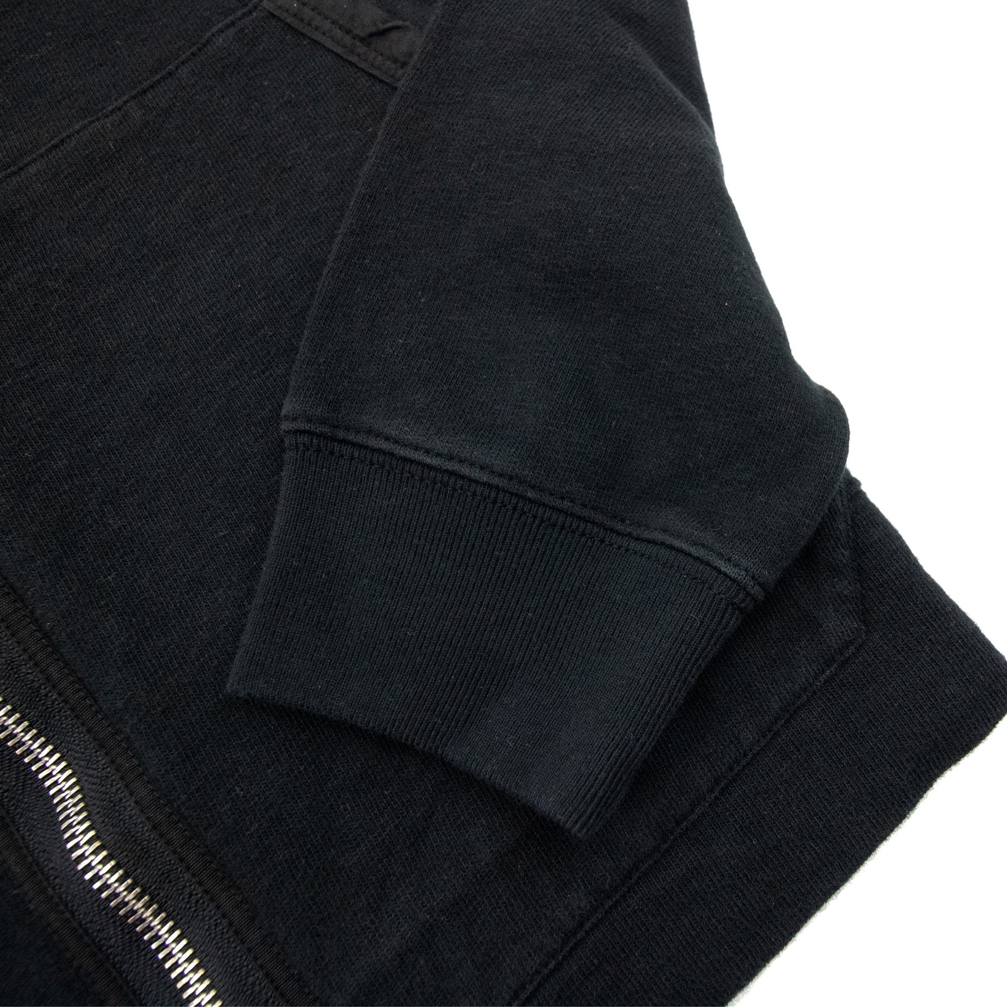 Stone Island Zip Up Hoodied Sweatshirt Black V0029