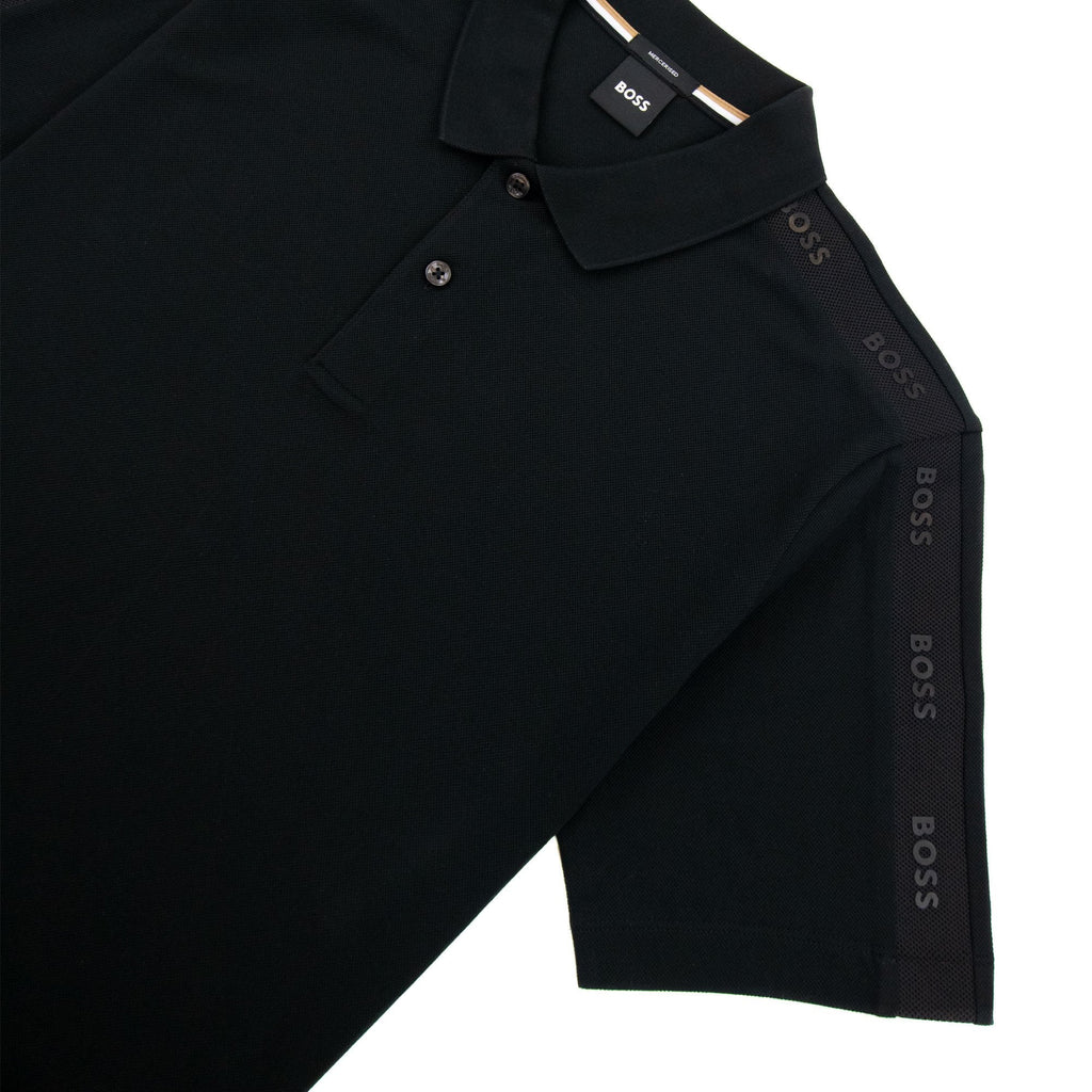Hugo Boss Parlay 175 Logo Insert S/s Polo Black 001