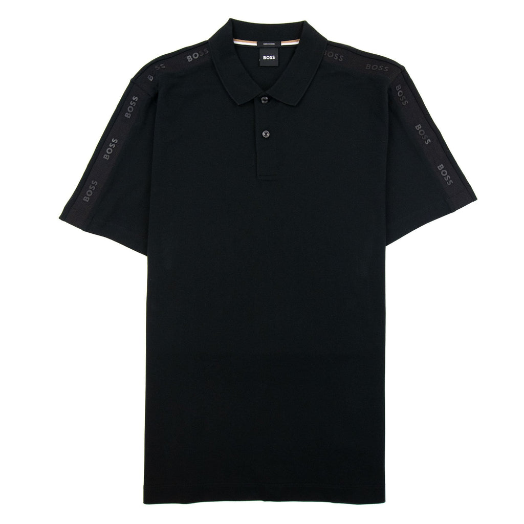 Hugo Boss Parlay 175 Logo Insert S/s Polo Black 001