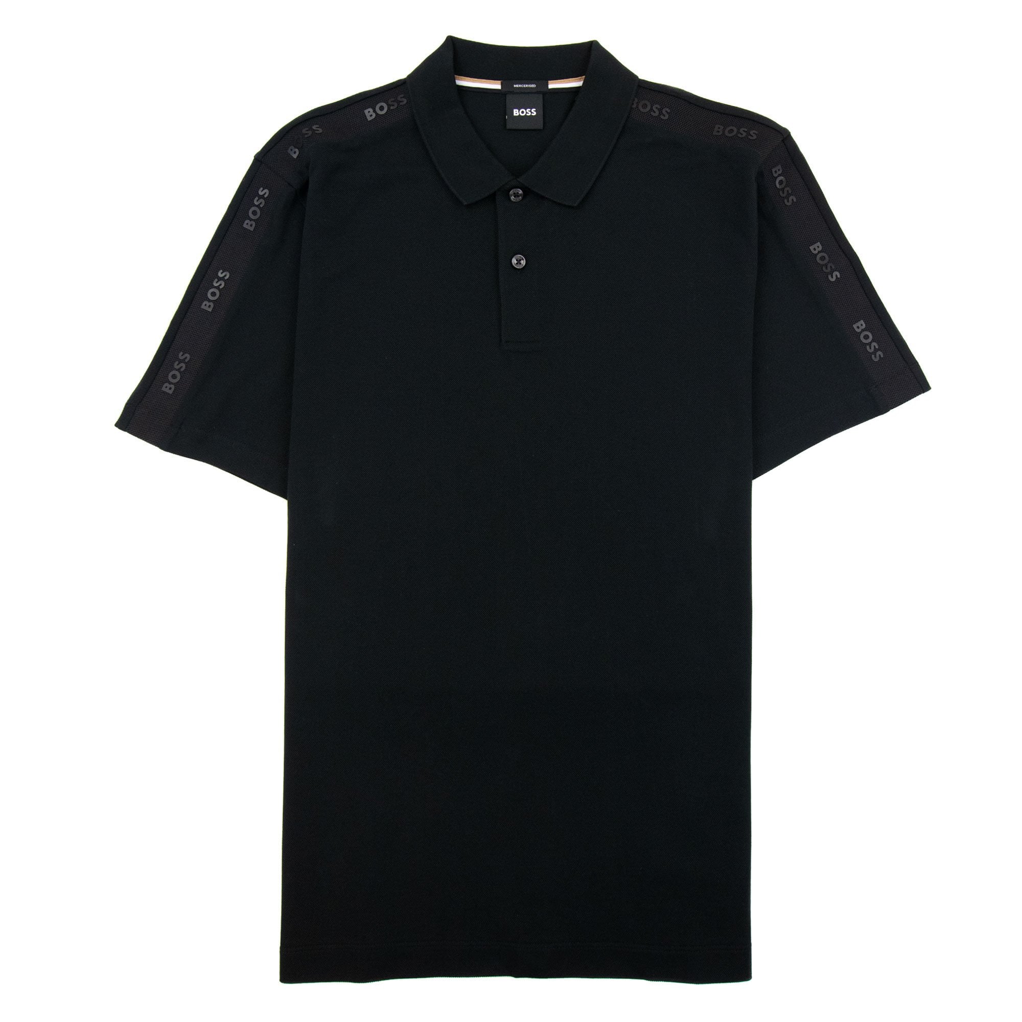 Hugo Boss Parlay 175 Logo Insert S/s Polo Black 001