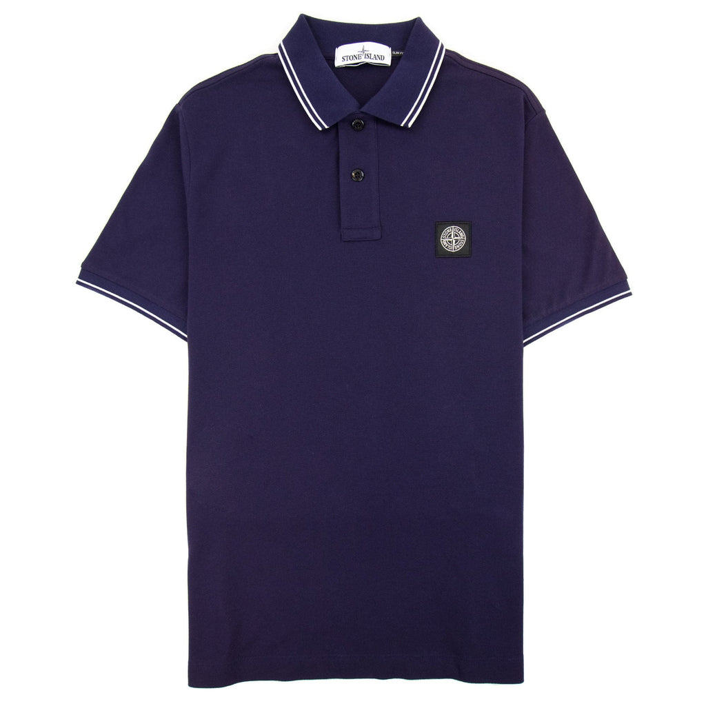 Stone Island 22s18 Slim Fit Polo Shirt Navy V0026