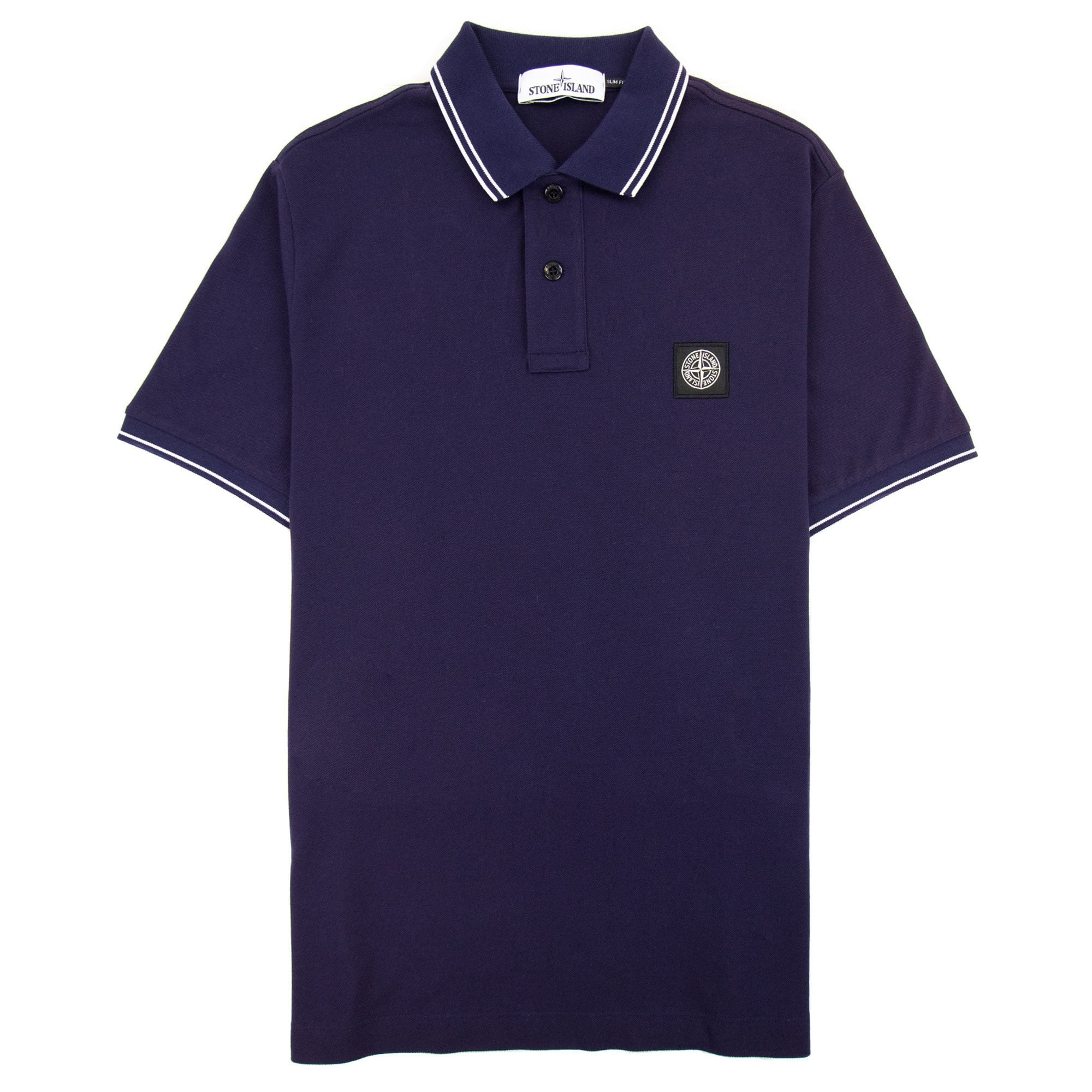 Stone Island 22s18 Slim Fit Polo Shirt Navy V0026