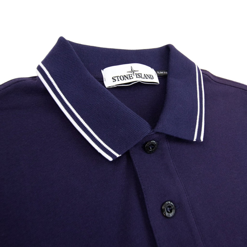 Stone Island 22s18 Slim Fit Polo Shirt Navy V0026