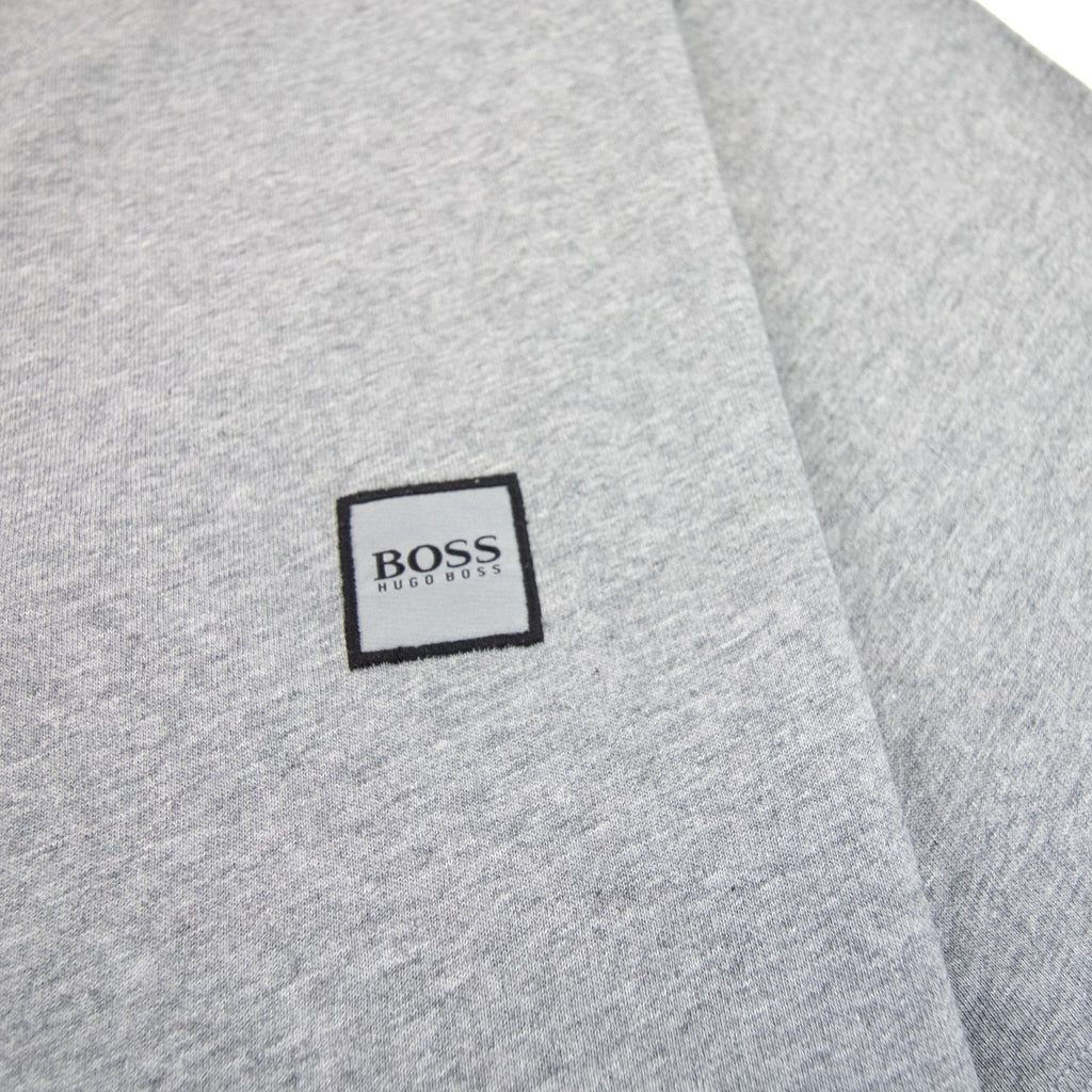 Hugo Boss Crew-neck T-shirt In Single-jersey Cotton Dark Grey