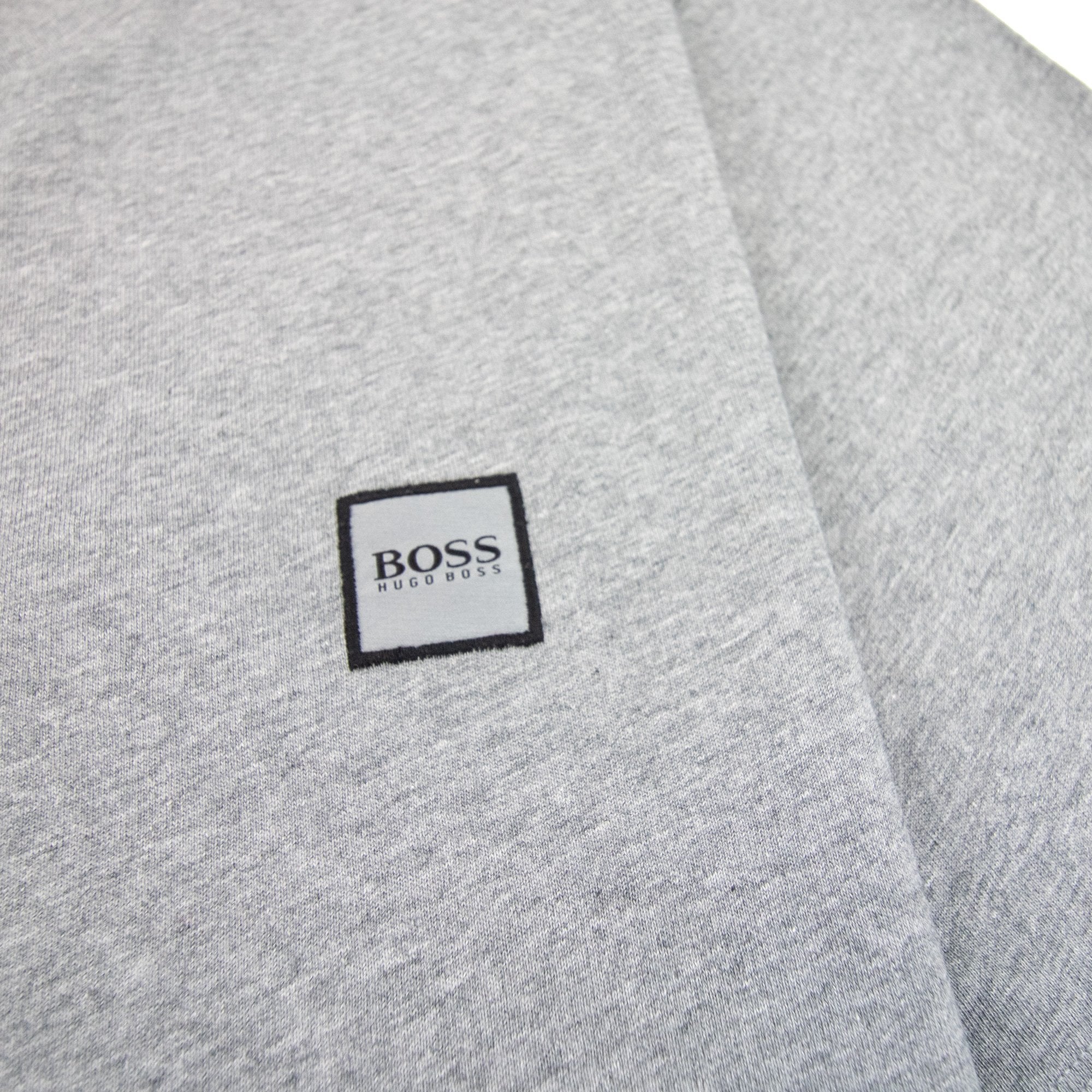 Hugo Boss Crew-neck T-shirt In Single-jersey Cotton Dark Grey