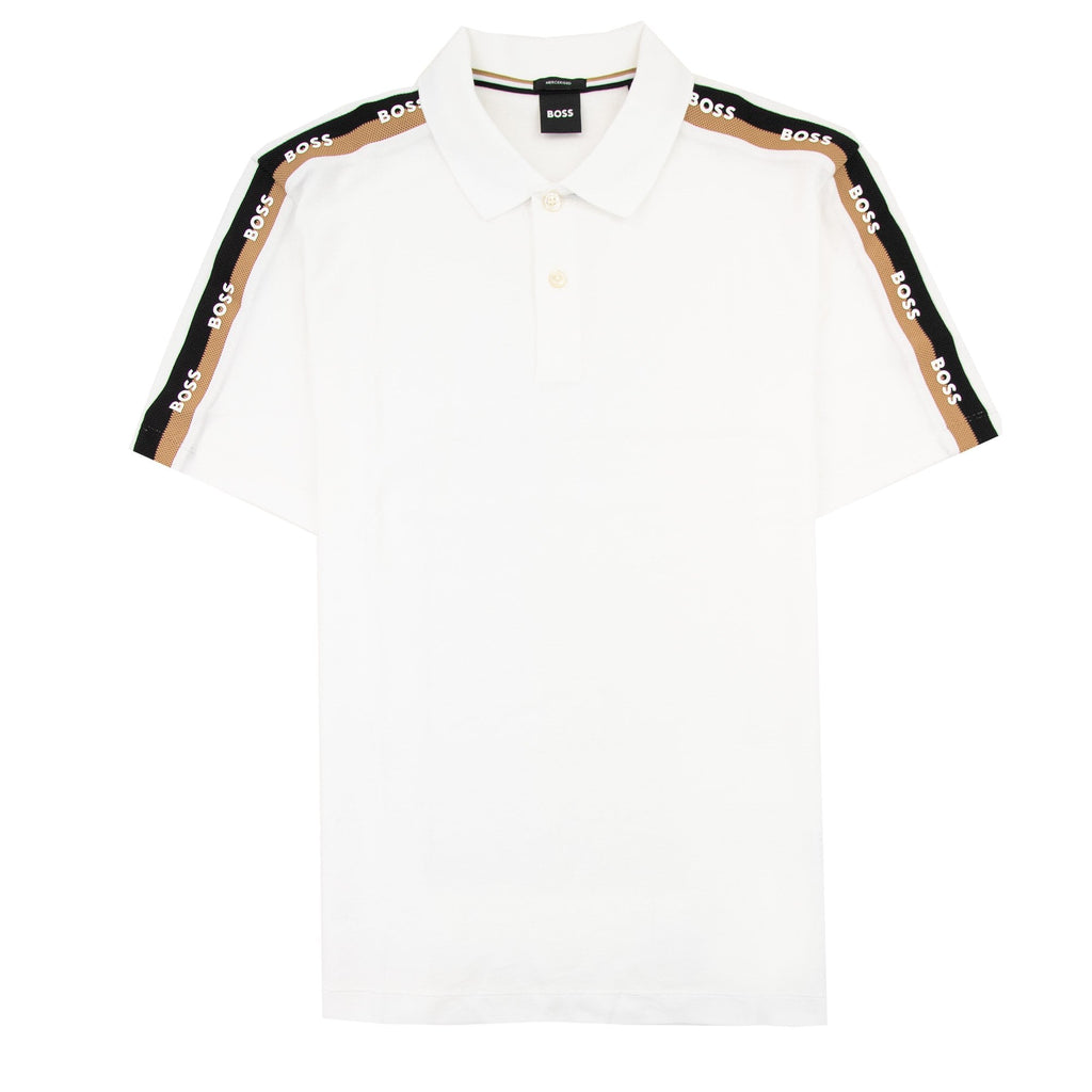 Hugo Boss Parlay 175 Logo Insert S/s Polo White 100