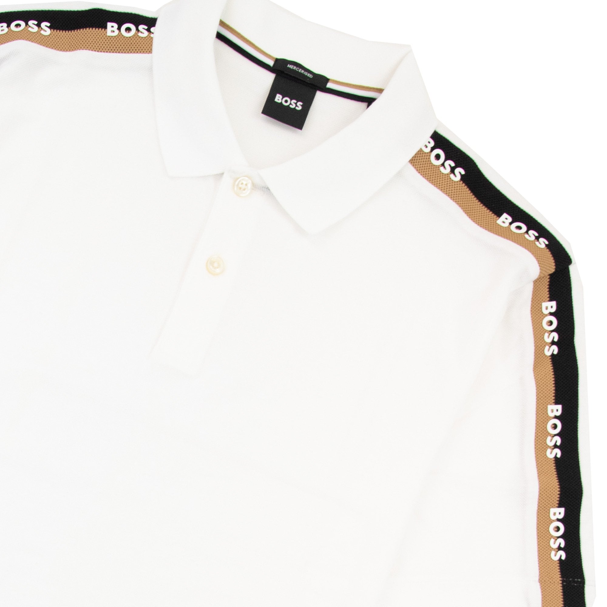 Hugo Boss Parlay 175 Logo Insert S/s Polo White 100
