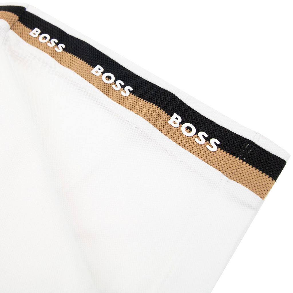 Hugo Boss Parlay 175 Logo Insert S/s Polo White 100